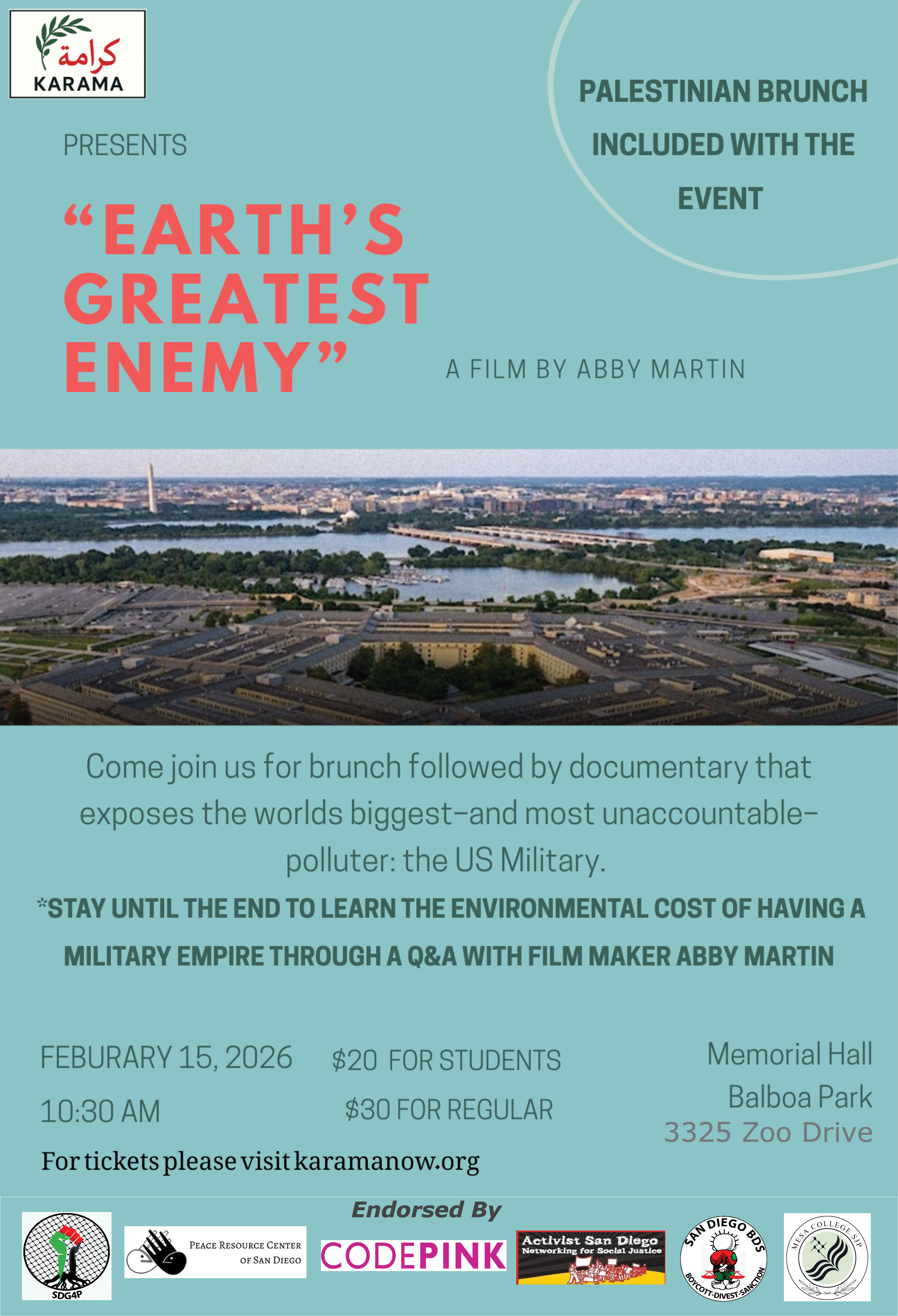 flyer announcing event